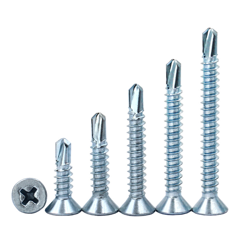 Zinc Plated Countersunk CSK Flat Head Drill Screw Self-drillng Screws