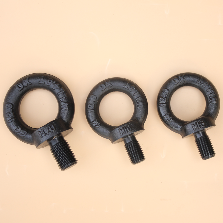 High Strength Grade 4.8 8.8 10.9 12.9 Steel Black Oxide DIN580 Eye Bolts