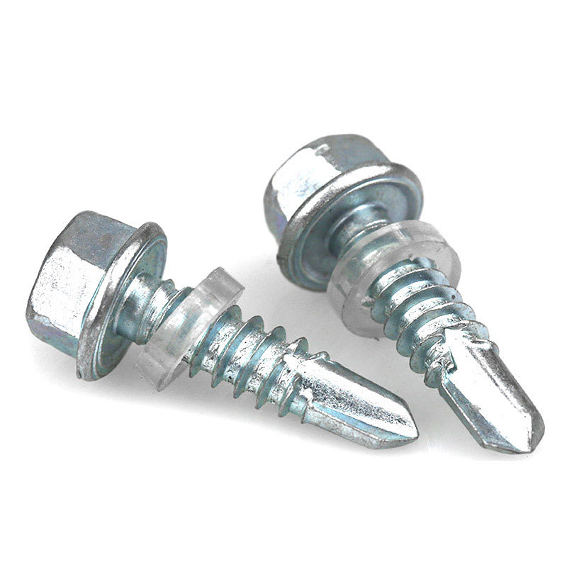 Zinc Plated Steel Hexagon Head Drill Screw Hex Self-drillng Scrwes