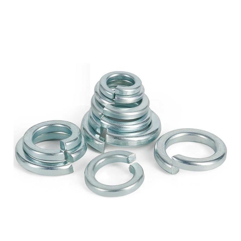 White Blue Zinc Plated Steel DIN127 Spring Washers