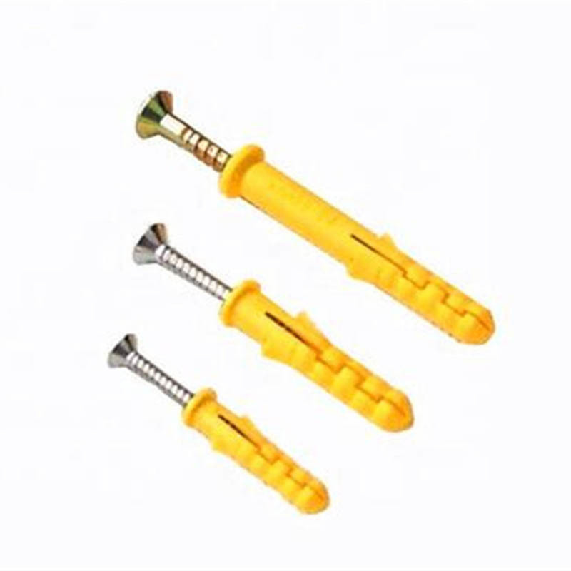 Nylon Plastic Wall Plug Anchor With Screws Plastic Expansion Anchor