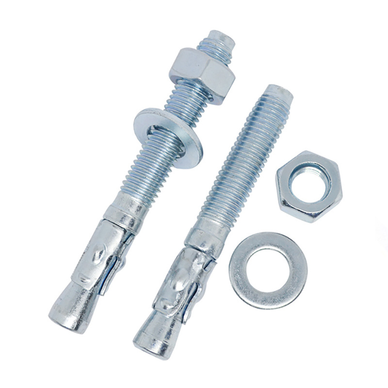 White Blue Zinc Plated Carbon Steel Wedge Anchor Bolts