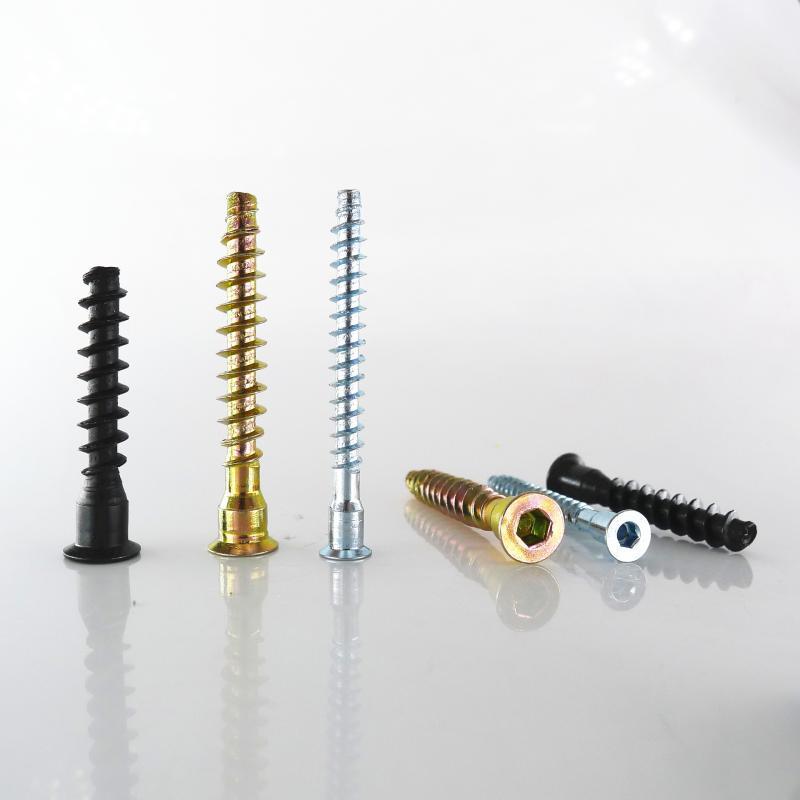 Color Yellow Zinc Plated Steel Wood Confirmat Screws
