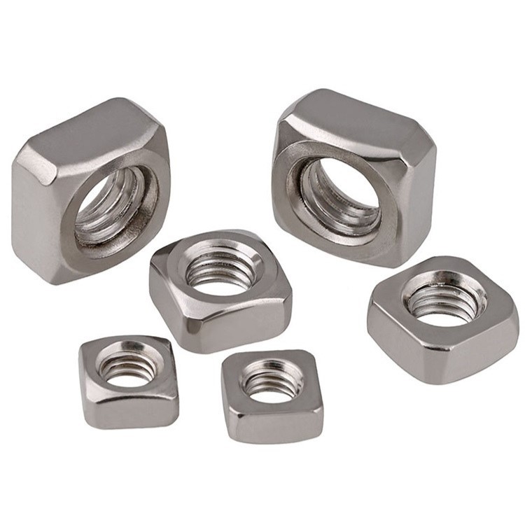 High Strength Grade 4 8 10 12 Steel Galvanized Blue White Zinc Plated DIN577 Square Nuts