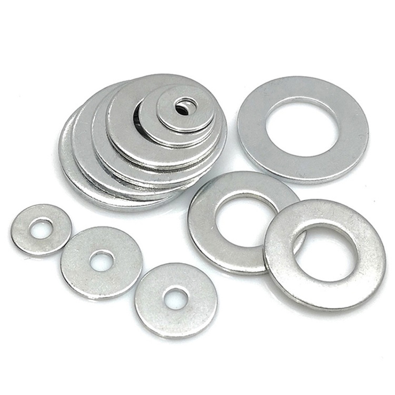 Blue White Zinc Plated Steel DIN125 Flat Washers
