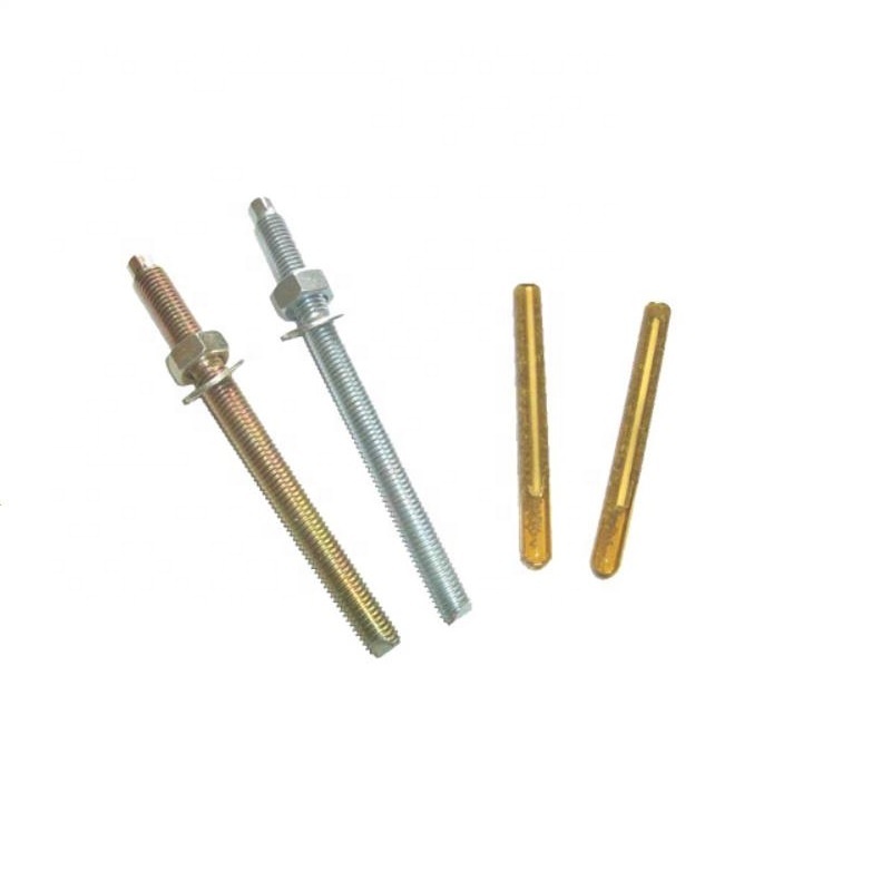 White Blue Zinc Plated Steel Chemical Anchor Bolts