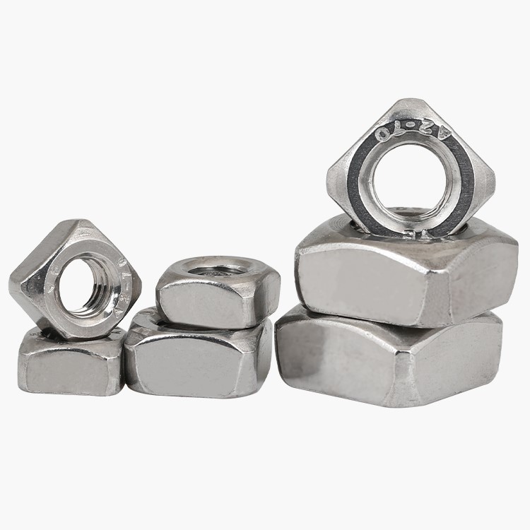 High Strength Grade 4 8 10 12 Steel Galvanized Blue White Zinc Plated DIN577 Square Nuts