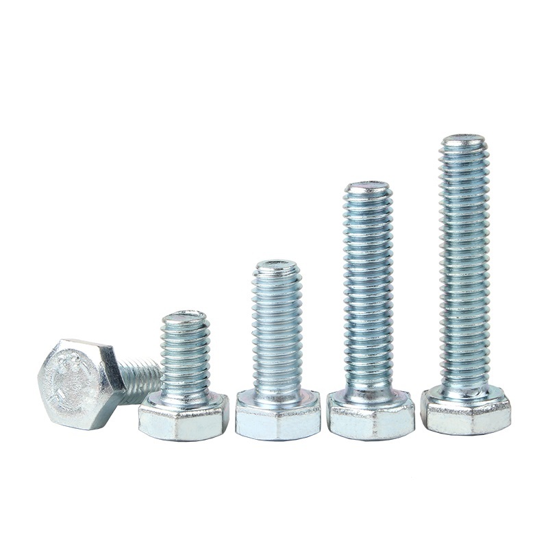High Strength Grade 8.8 10.9 12.9 Steel DIN931 DIN933 Zinc Plated Hex Bolts