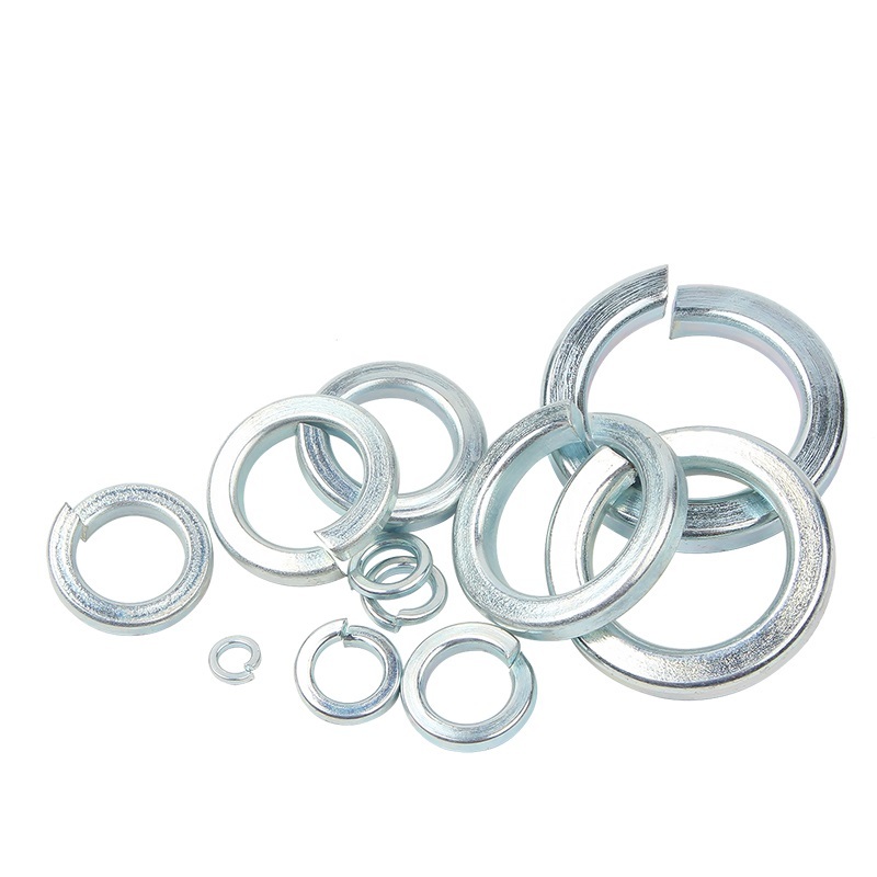 White Blue Zinc Plated Steel DIN127 Spring Washers