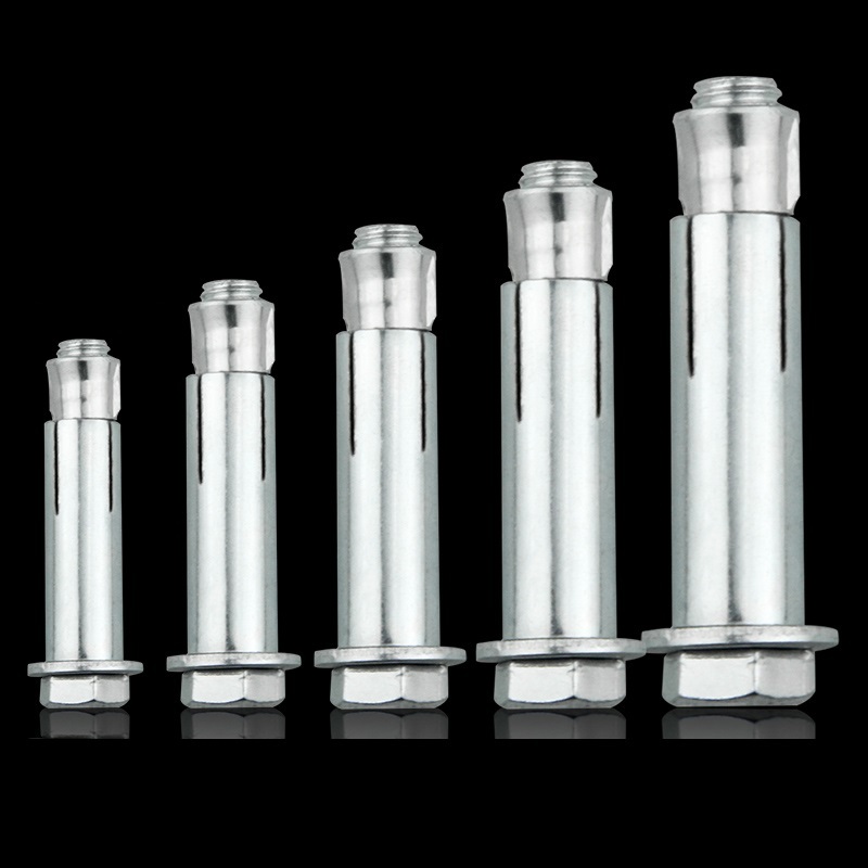 White Blue Zinc Plated Steel Hex Nut Sleeve Anchor Expansion Bolt