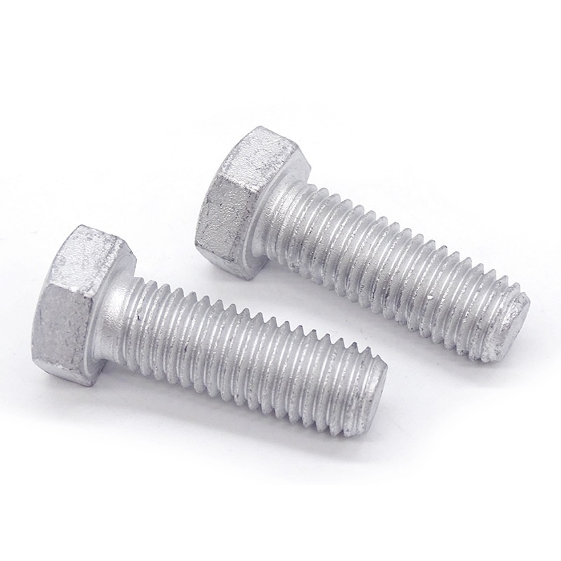 Grade 4.8 Carbon Steel DIN931 DIN933 Hot Dip Galvanized HDG Hex Bolts