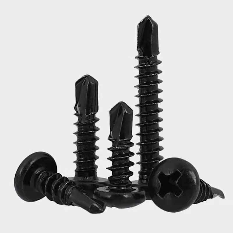 Black Phosphate Black Oxide Pan Head Drill Screw | Hebei Chengyi